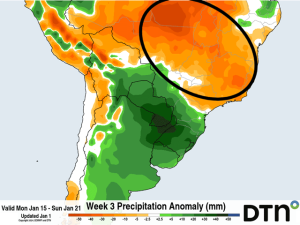 Central Brazil Forecast Has Another Dry Week in January, But Will it Matter for Crop?