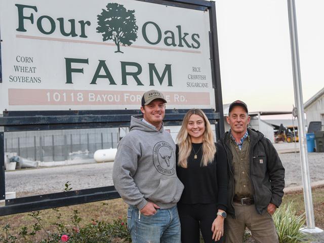 Cole Frey, his wife, Caroline, and Cole's father, Matt Frey, all benefited from the Louisiana State University AgCenter Master Cattleman program. (DTN/Progressive Farmer file photo by Becky Mills)