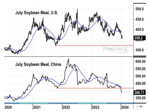 July Soybean Meal Prices Allude to Bigger Problems in 2024