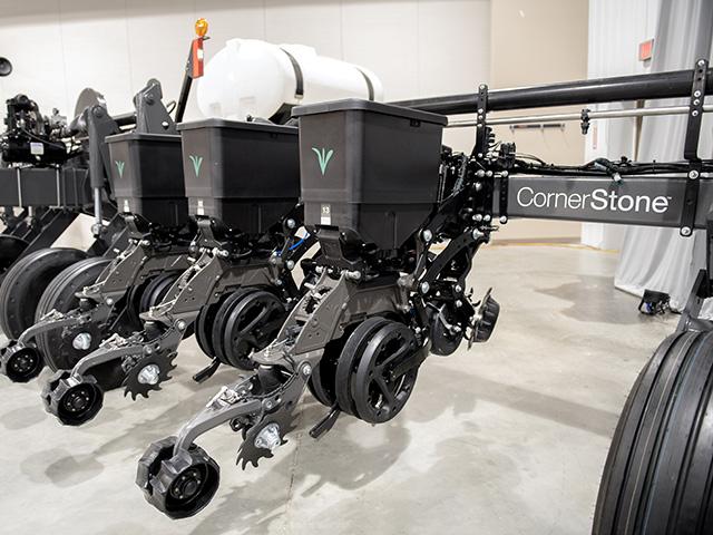On Tuesday, Jan. 16, Precision Planting announced its CornerStone Planting System, which brings together the company's technology in a factory-built row unit. (DTN photo by Jason Jenkins)