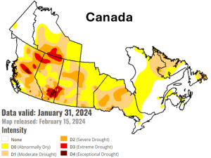 Drought Plagues the Canadian Prairies Prior to Spring Planting
