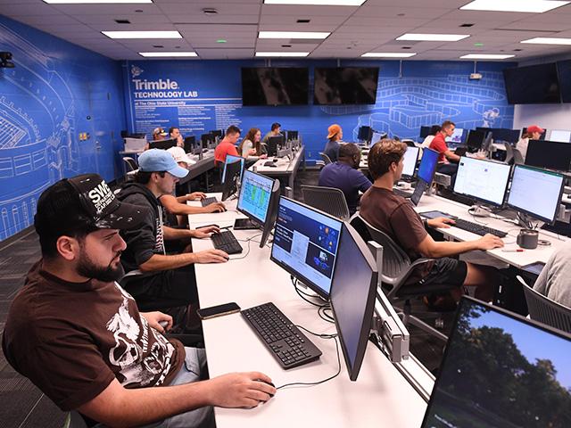 Ohio State's new Trimble Technology Labs provide students with hands-on access to Trimble technologies and a potential future in fields of agricultural technology. (Photo courtesy of Trimble)