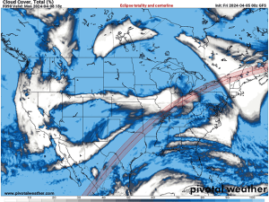 Cloud Cover Forecast for Monday’s Eclipse