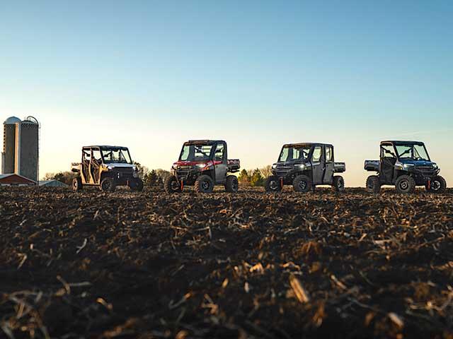 Polaris targets farming and ranching with 2025 full-size Rangers built for heavy work and deep mud. (Photo courtesy of Polaris)