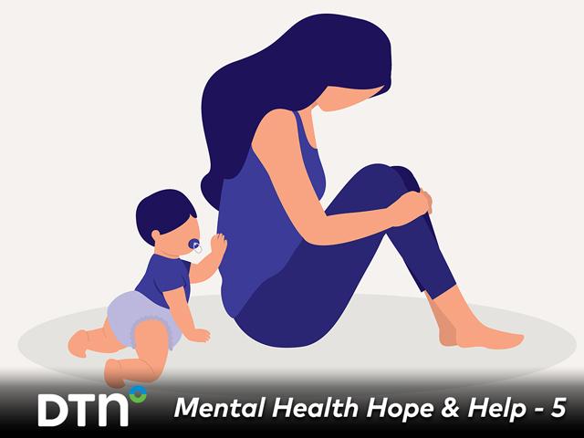 More than the "baby blues," postpartum depression is longer lasting and interferes with daily life. (Getty Images illustration)