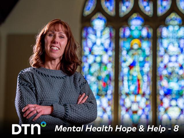 The Rev. Jillene Gallatin, a pastor at Grace Lutheran Church in Waseca, Minnesota, is among a growing number of rural clergy who are seeking training on suicide prevention. (DTN/Progressive Farmer photo by Steve Woit)