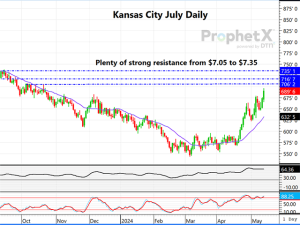 Kansas City July Wheat Should Encounter Plenty of Selling Above