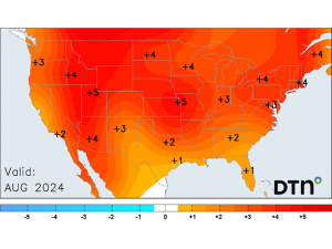 Heatwave Building Across Corn Belt for August