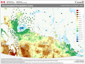 Cooler and Wetter Conditions Coming Too Late for Canadian Prairies