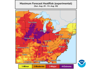 Late-August Heat Wave May Reduce Crop Yields