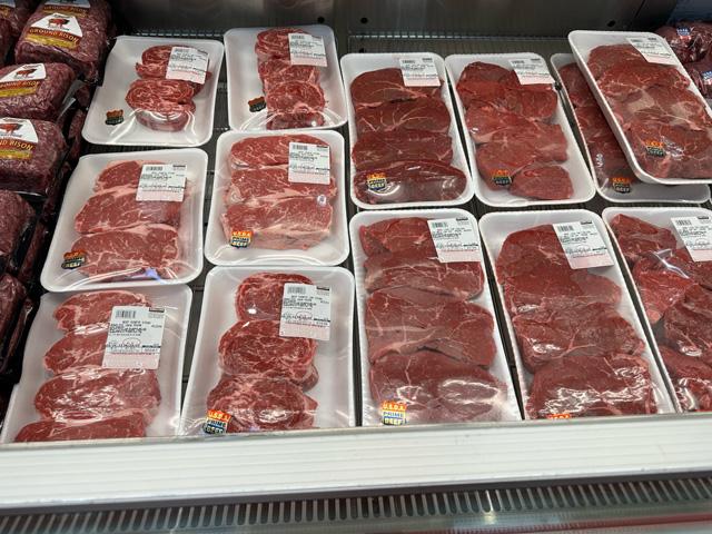 Retail food prices are up 21% since the start of the Biden administration. Vice President Kamala Harris is calling for a federal ban on price gouging of food and groceries. The meat industry says prices are based on supply and demand and such a move only attempts to blame the industry for overall inflation. (DTN file photo by Cheri Zagurski)
