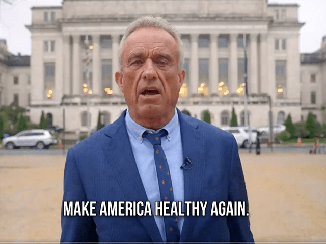 Robert F. Kennedy Jr. in a social media video stands in front of the U.S. Department of Agriculture's main headquarters in Washington. Kennedy, who is part of former President Donald Trump's campaign, has several plans to change food production and farming practices. (Image from video on social platform X)