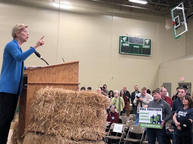 Sen. Elizabeth Warren, D-Mass., asked the CEO of Deere and Company this week to answer questions about the right-to-repair issue. (DTN file photo by Chris Clayton)