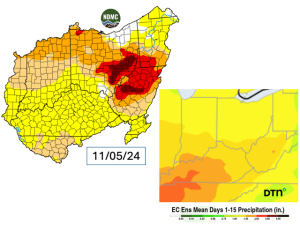 Rain Forecasts Offer Mixed Benefit to Drought-Affected Ohio Valley