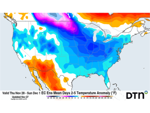 Cold Air Spreading After Thanksgiving, How Long Will It Last?