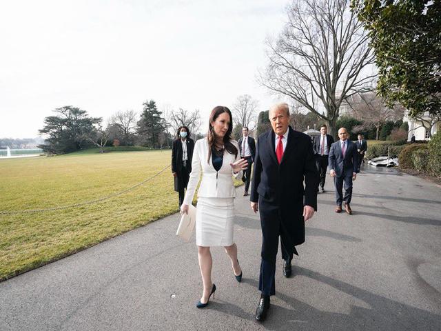 Brooke L. Rollins walking with President-elect Donald Trump in a photo Rollins posted on social platform X after Trump named the native Texan as his pick to lead the U.S. Department of Agriculture in his next administration. (photo from @BrookeLRollins on X)