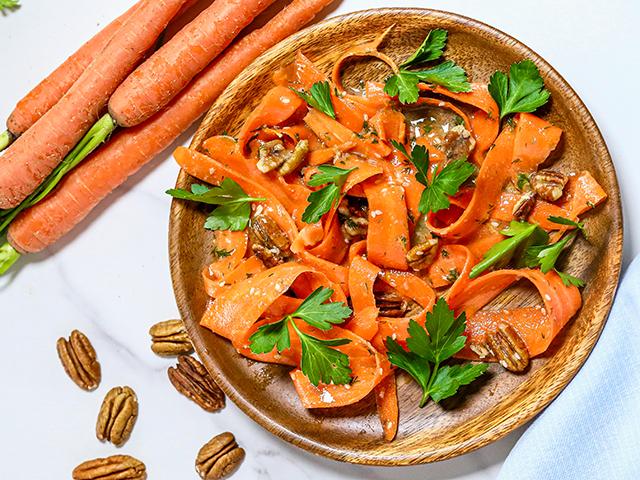 Shaved Carrot Salad With Pecans (Rachel Johnson)