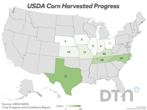 USDA Crop Progress: Corn 7% Harvested, Soybeans 5% Harvested as of Sept. 14
