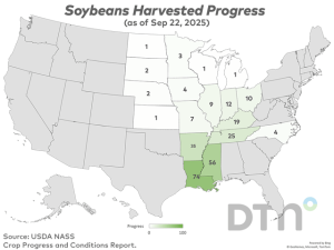 USDA Crop Progress: Corn 11% Harvested, Soybeans 9% Harvested as of Sept. 21