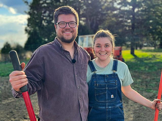 Northeast Iowa farmers Ethan and Carly Zierke are past participants of the Savings Incentive Program. (Photo courtesy of Practical Farmers of Iowa)