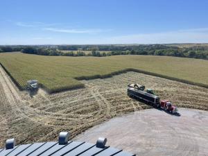 Farmers Keep Combines Rolling in Nebraska and Alabama