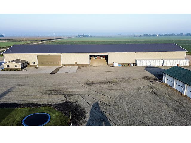 Rebuilt after a tornado partially destroyed their shop, the Kinnan family's new shop structure is now 300 feet long by 80 feet wide. (DTN/Progressive Farmer photo by Dan Miller)