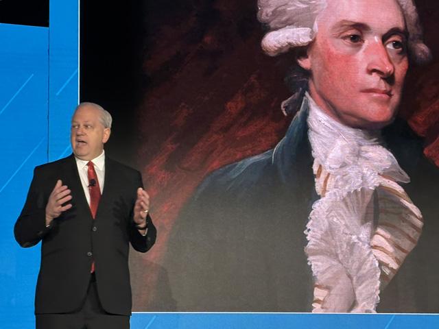 Donnell Rehagen, CEO of Clean Fuels Alliance America, said during the group's annual conference in Orlando, Florida, on Tuesday, the biodiesel industry is poised for a comeback. (DTN photo by Todd Neeley)