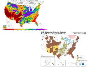 Early-Spring Precipitation Trends Bolster Drought Outlooks